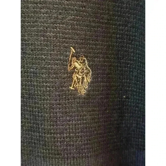 Men's U.S. Polo Assn. Sweater XL Blue Black - Picture 4 of 5
